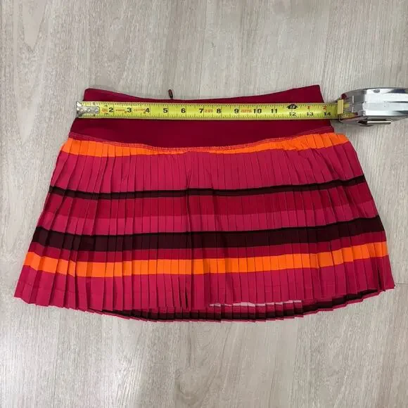 Lululemon Pleated High Rise Women's Tennis Skirt Striped Size 4 - LOT OF 2 - Picture 6 of 12